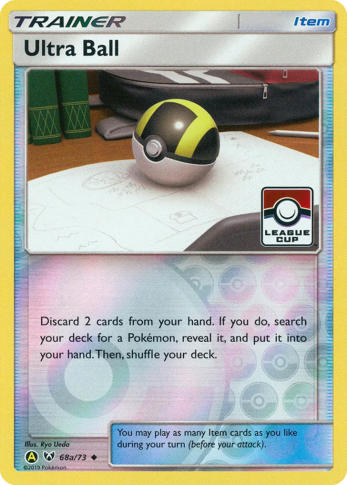 Ultra Ball #68a Shining Legends Pokemon card