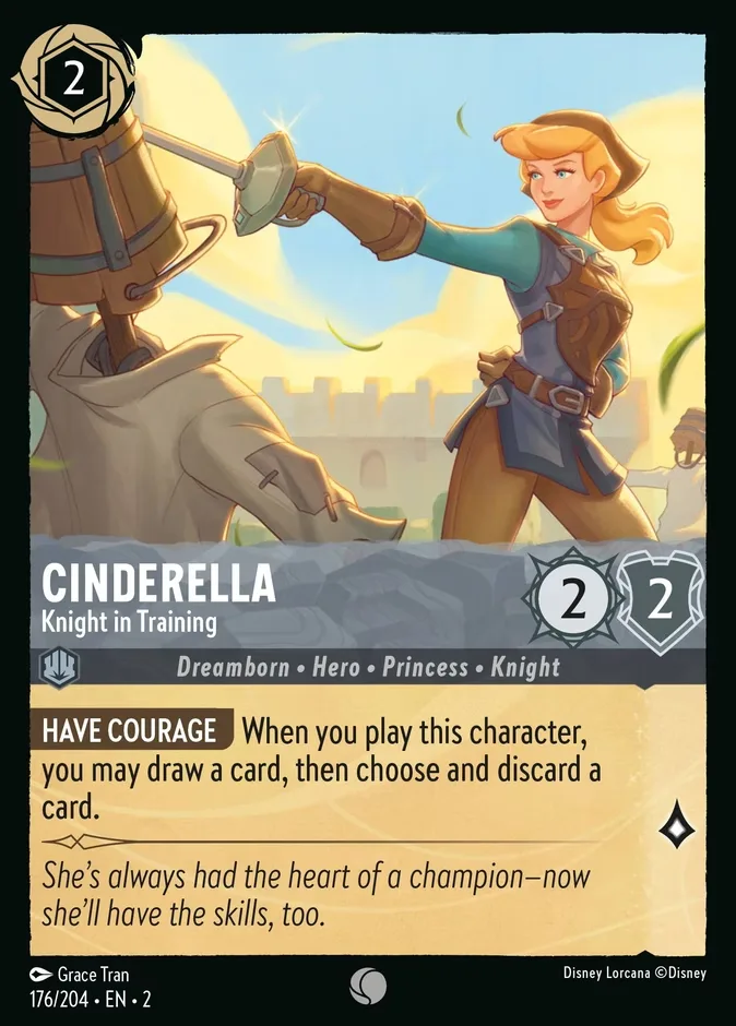 Cinderella #176 Rise of the Floodborn Disney Lorcana card