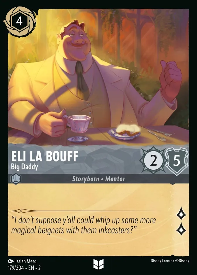 Eli La Bouff #179 Rise of the Floodborn Disney Lorcana card
