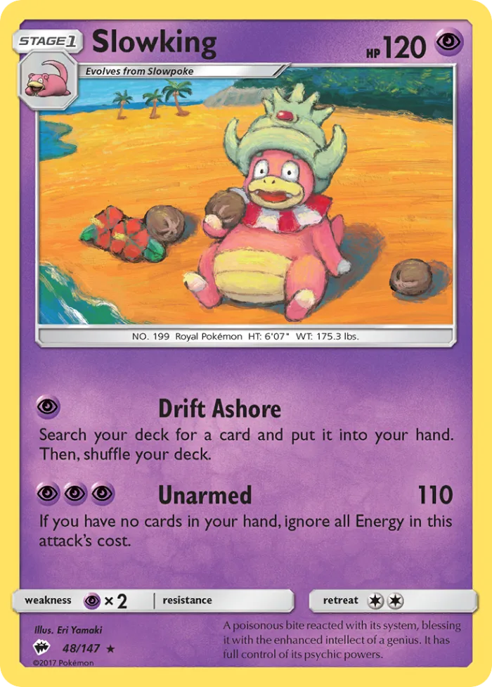 Slowking #48 Burning Shadows Pokemon card