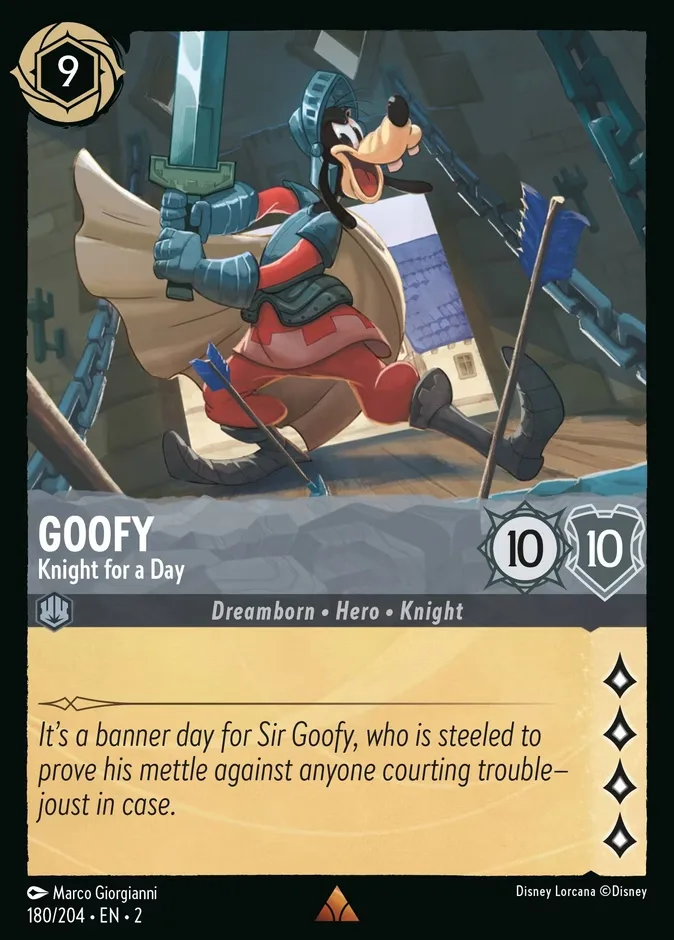 Goofy #180 Rise of the Floodborn Disney Lorcana card