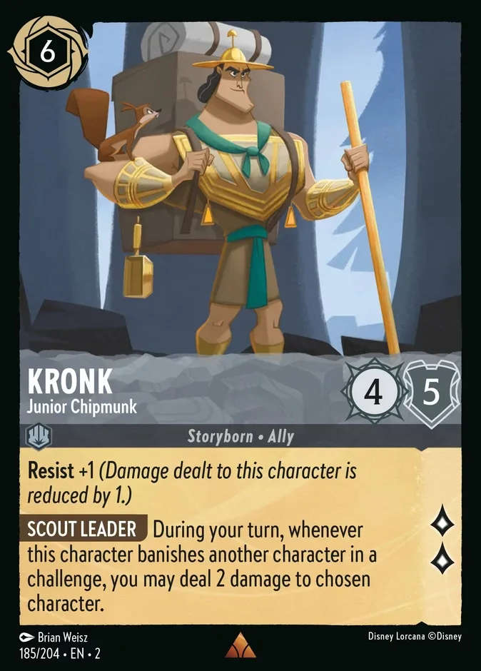 Kronk #185 Rise of the Floodborn Disney Lorcana card