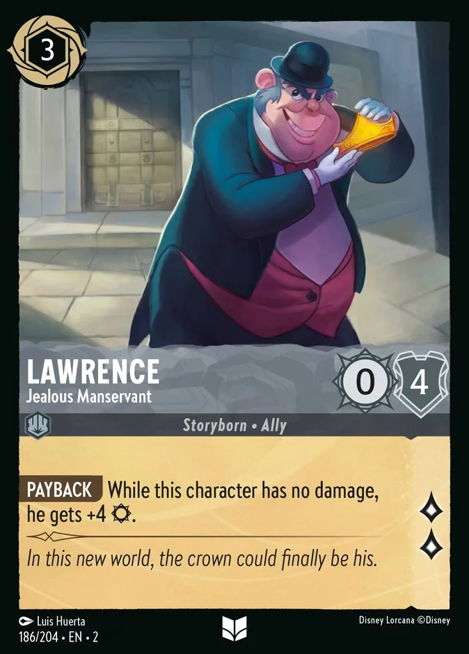 Lawrence #186 Rise of the Floodborn Disney Lorcana card