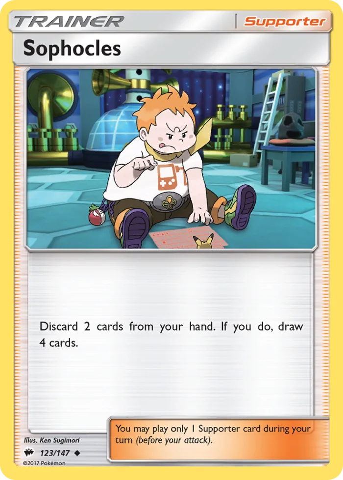 Sophocles #123 Burning Shadows Pokemon card