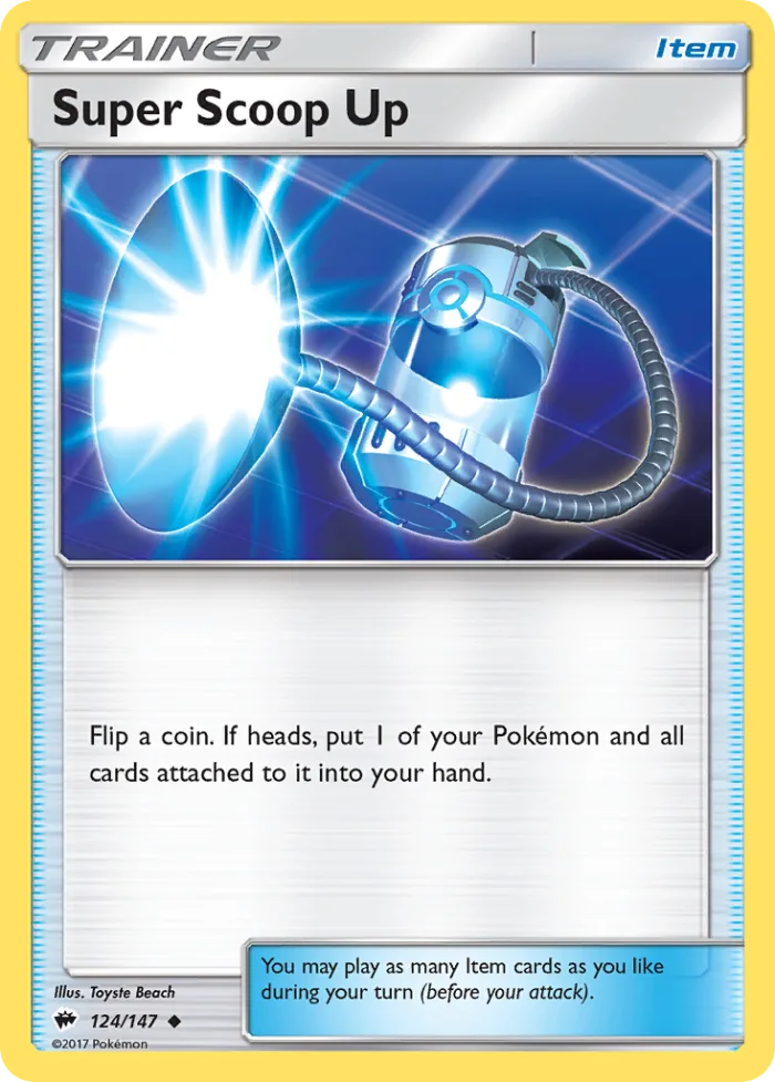 Super Scoop Up #124 Burning Shadows Pokemon card