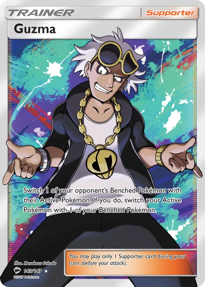 Guzma #143 Burning Shadows Pokemon card