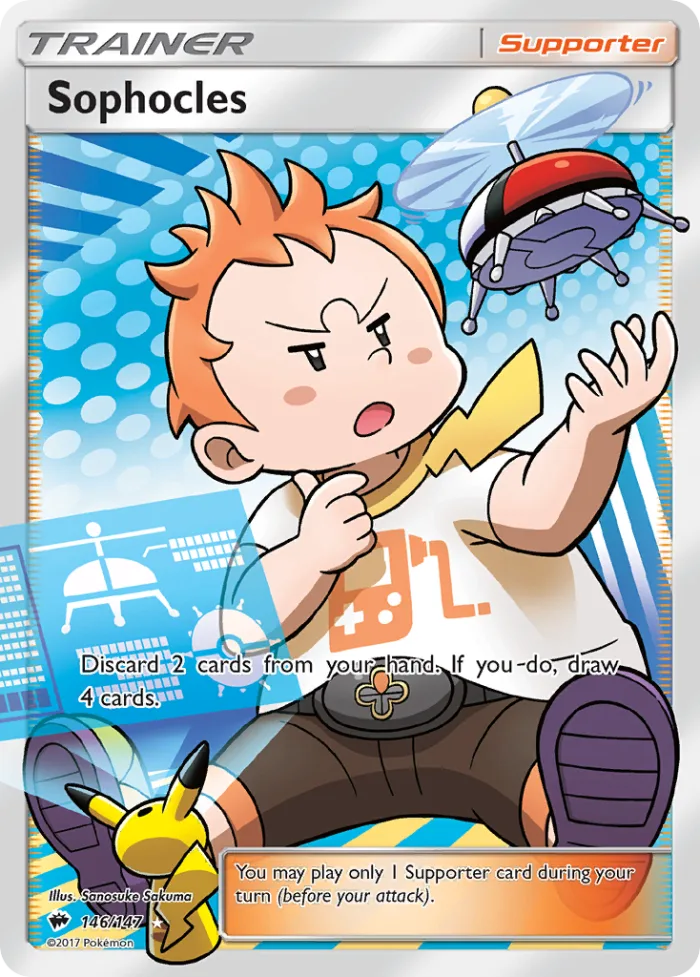 Sophocles #146 Burning Shadows Pokemon card