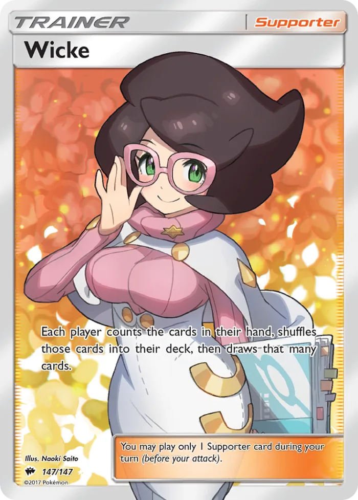 Wicke #147 Burning Shadows Pokemon card