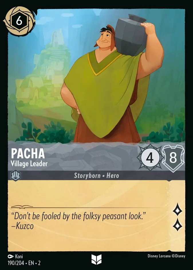 Pacha #190 Rise of the Floodborn Disney Lorcana card