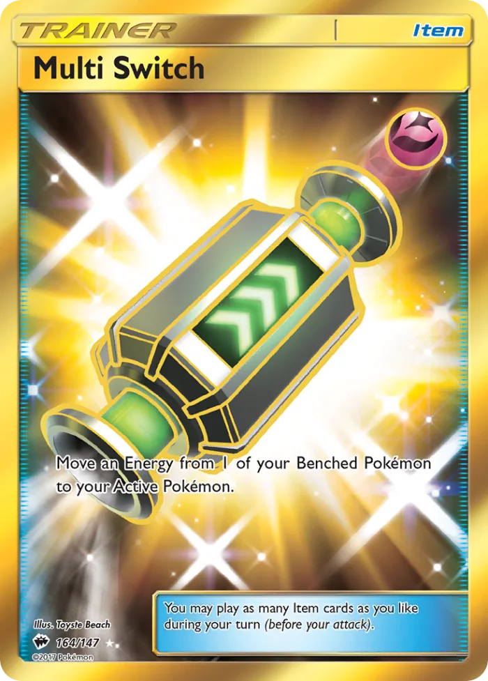 Multi Switch #164 Burning Shadows Pokemon card
