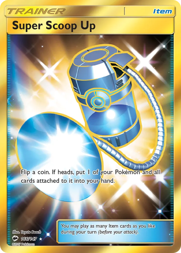 Super Scoop Up #166 Burning Shadows Pokemon card