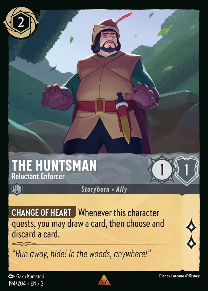 The Huntsman #194 Rise of the Floodborn Disney Lorcana card