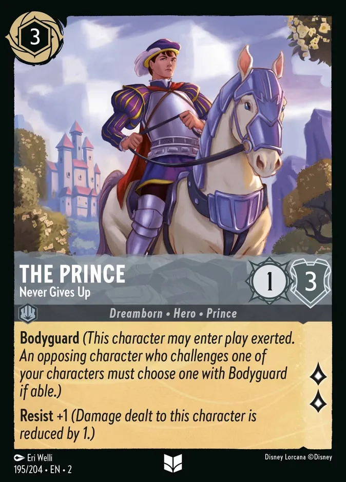 The Prince #195 Rise of the Floodborn Disney Lorcana card