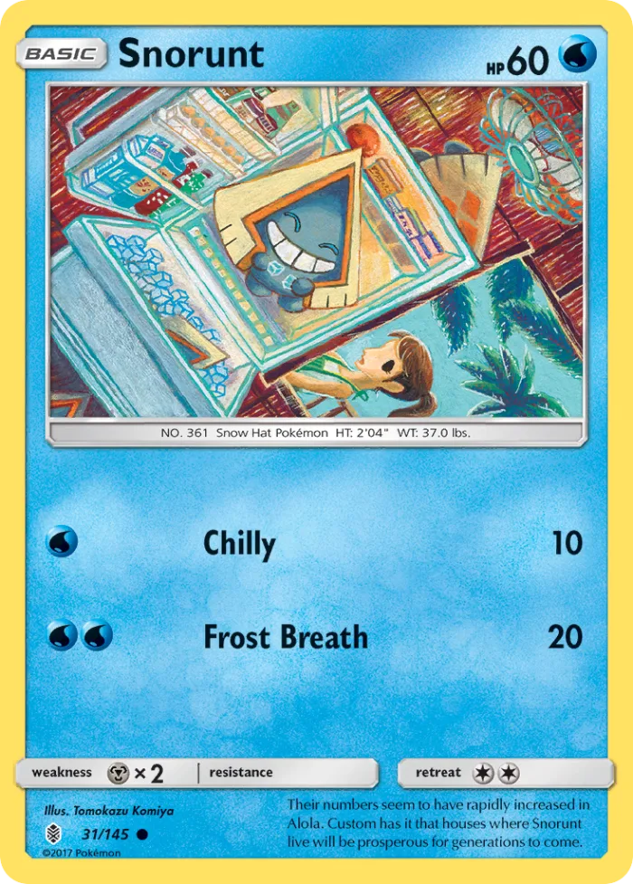 Snorunt #31 Guardians Rising Pokemon card