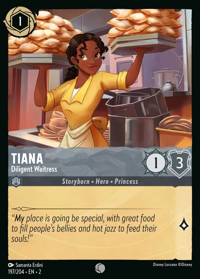 Tiana #197 Rise of the Floodborn Disney Lorcana card