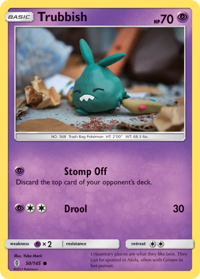 Trubbish #50 Guardians Rising Pokemon card