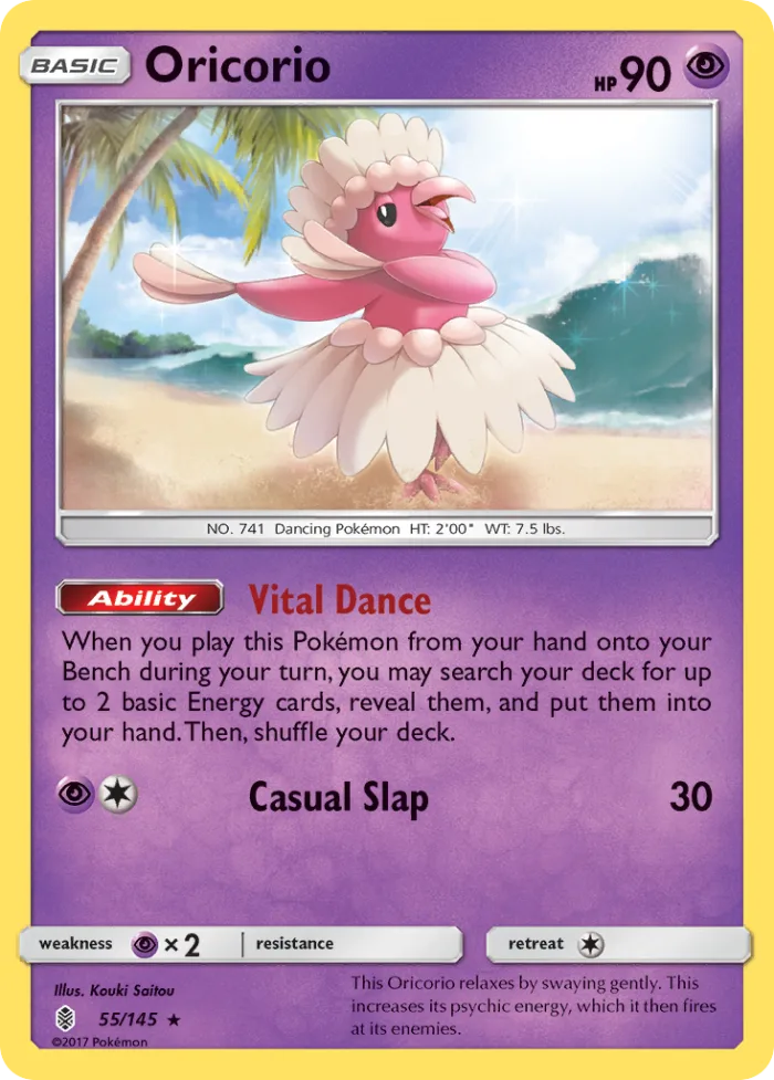 Oricorio #55 Guardians Rising Pokemon card