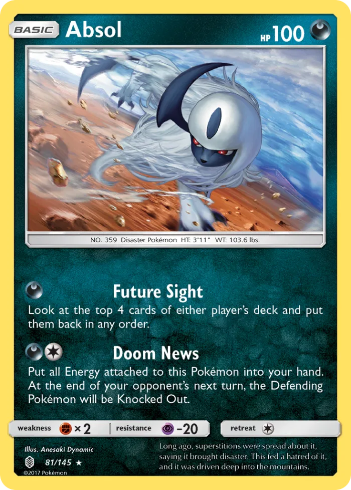 Absol #81 Guardians Rising Pokemon card