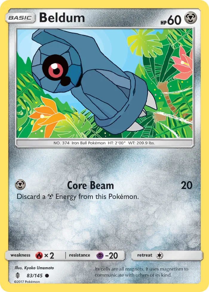 Beldum #83 Guardians Rising Pokemon card