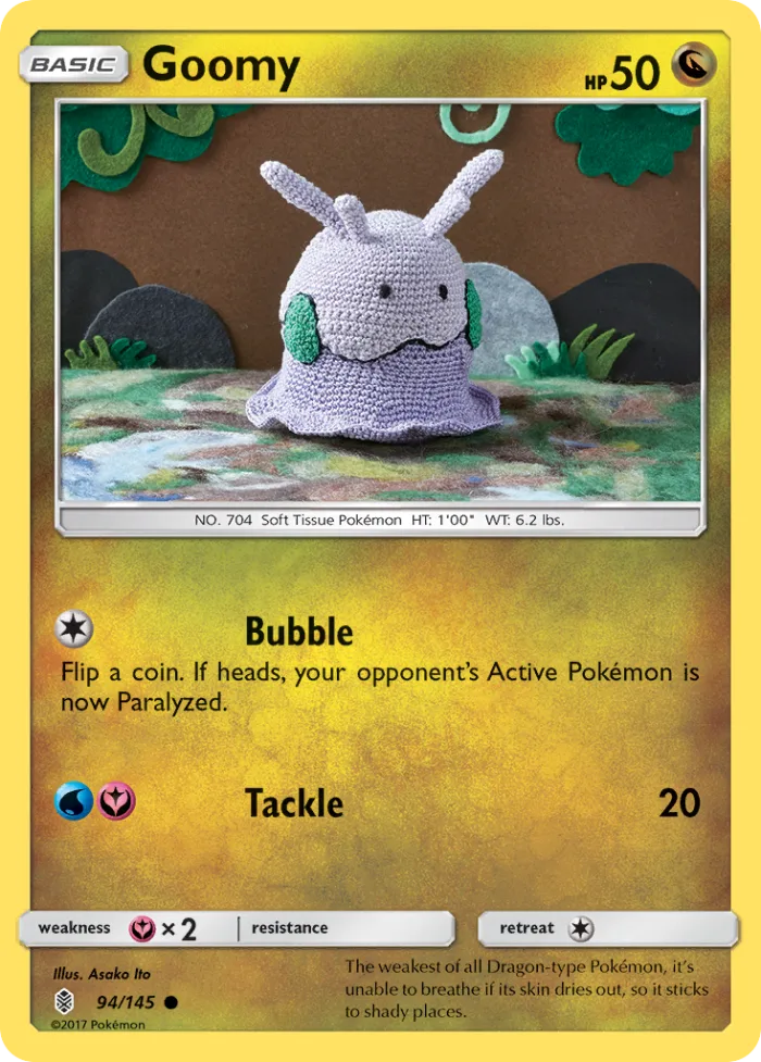 Goomy #94 Guardians Rising Pokemon card