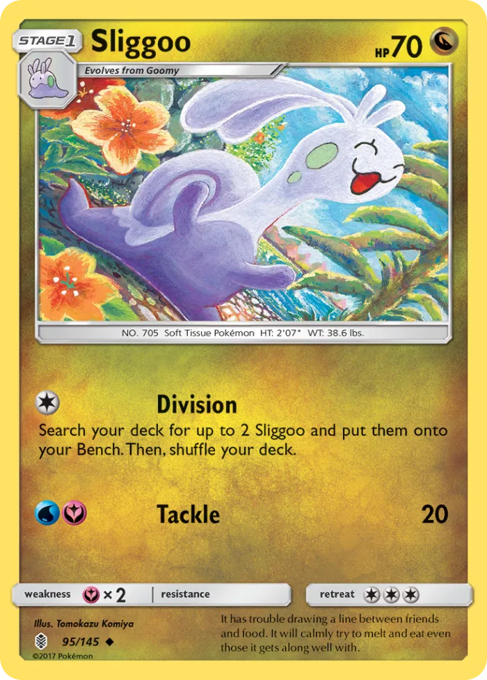 Sliggoo #95 Guardians Rising Pokemon card
