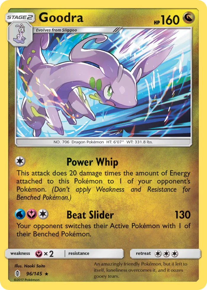 Goodra #96 Guardians Rising Pokemon card