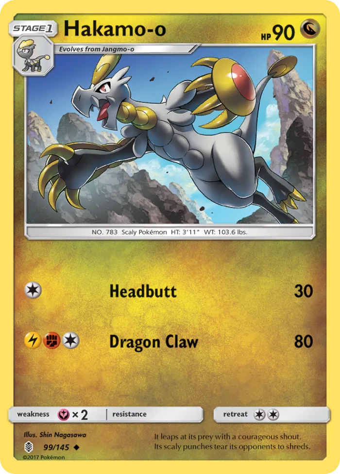 Hakamo-o #99 Guardians Rising Pokemon card