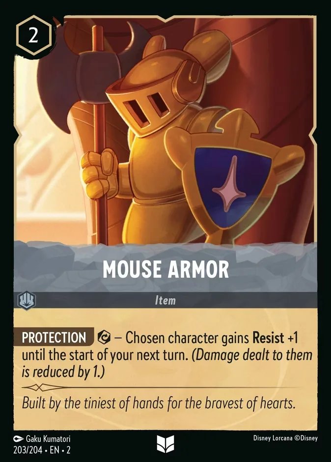 Mouse Armor #203 Rise of the Floodborn Disney Lorcana card