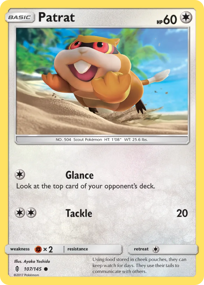 Patrat #107 Guardians Rising Pokemon card