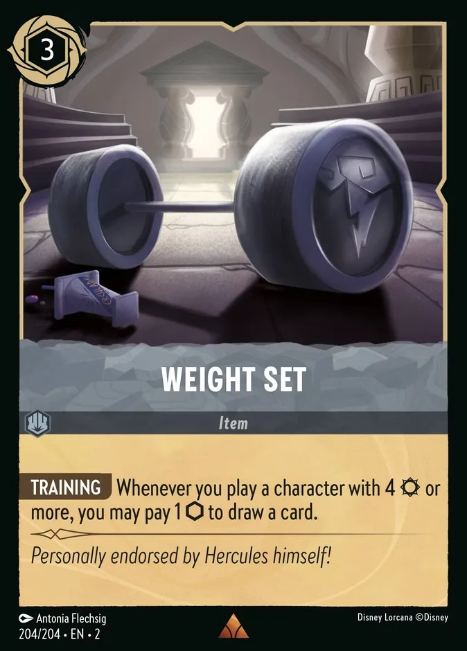 Weight Set #204 Rise of the Floodborn Disney Lorcana card