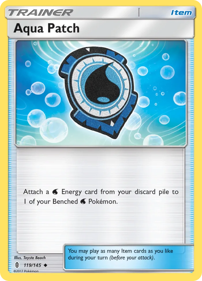 Aqua Patch #119 Guardians Rising Pokemon card