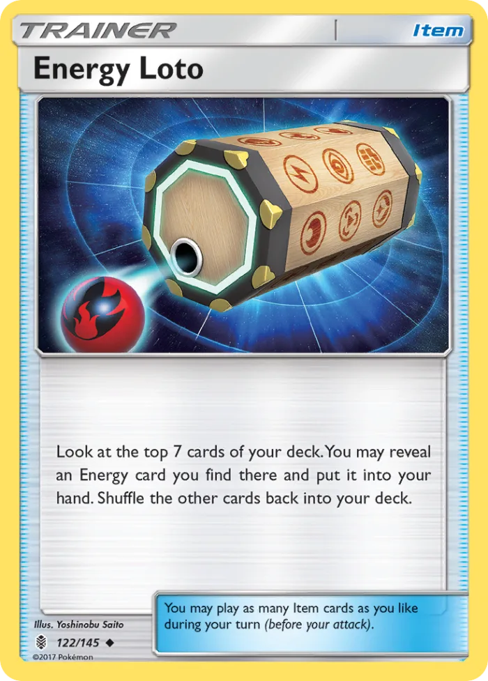 Energy Loto #122 Guardians Rising Pokemon card