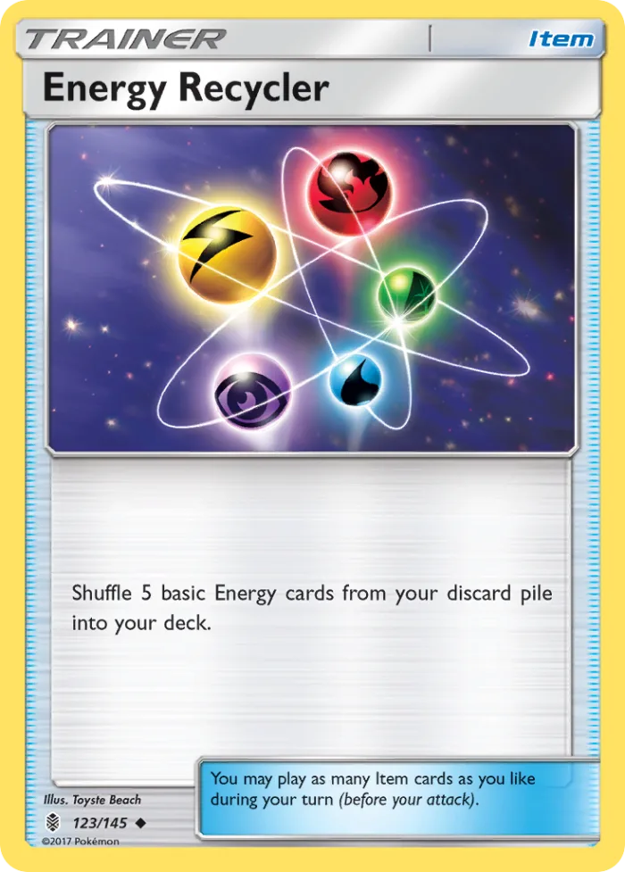 Energy Recycler #123 Guardians Rising Pokemon card