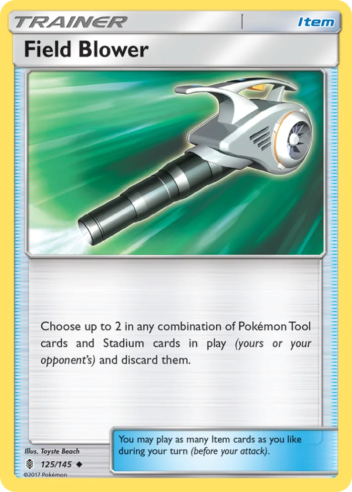 Field Blower #125 Guardians Rising Pokemon card