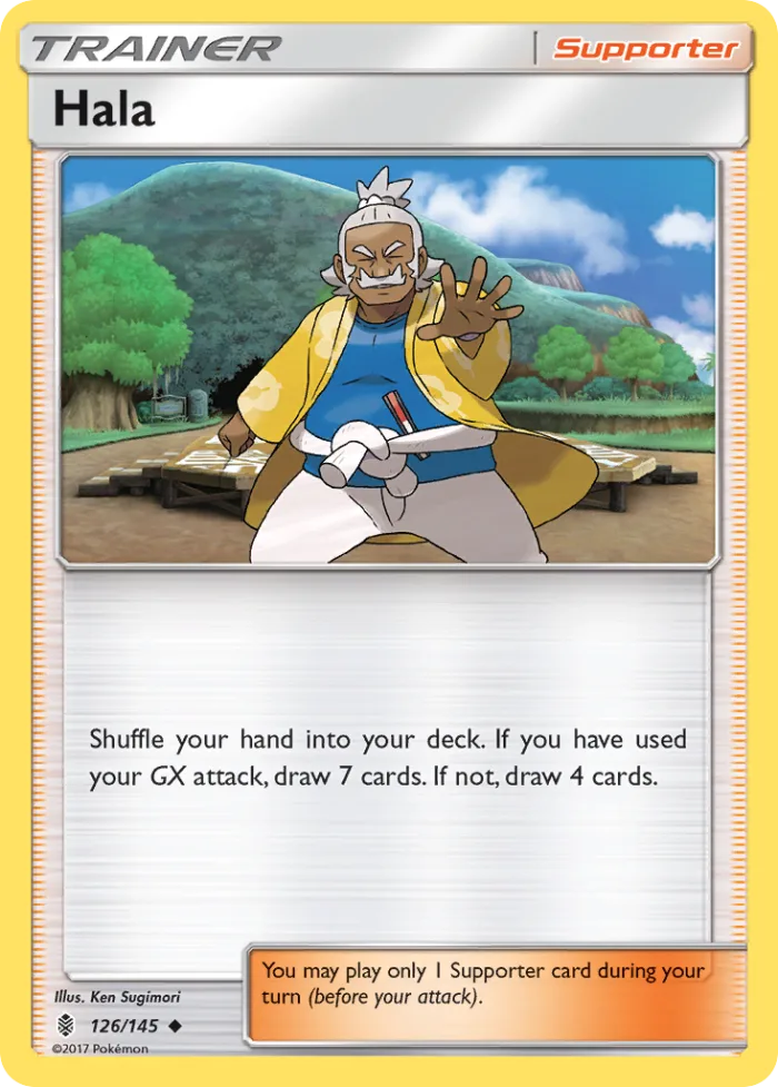 Hala #126 Guardians Rising Pokemon card