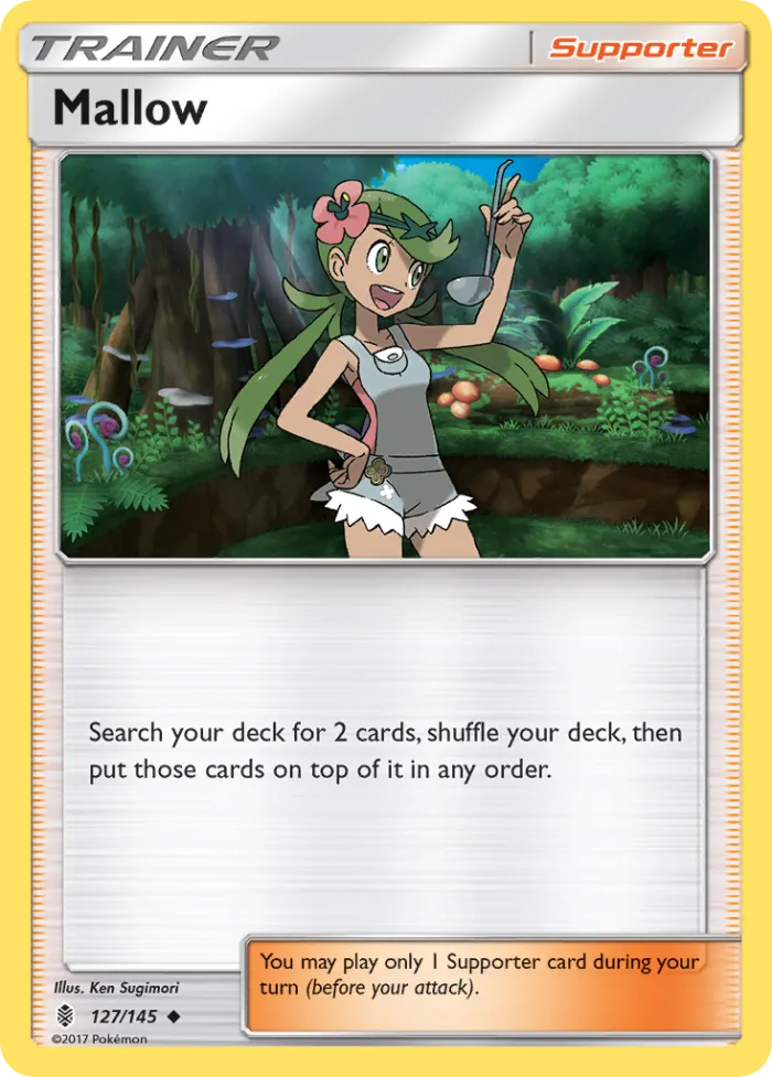 Mallow #127 Guardians Rising Pokemon card