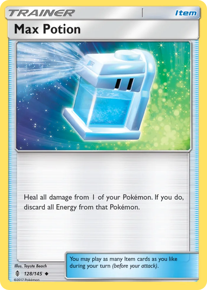 Max Potion #128 Guardians Rising Pokemon card