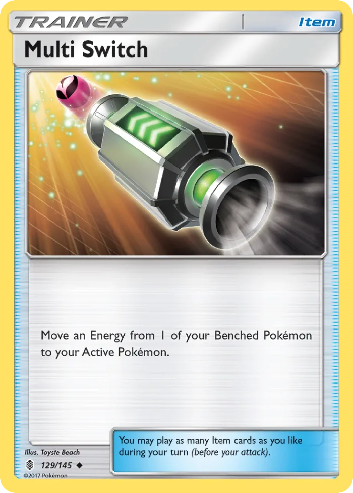 Multi Switch #129 Guardians Rising Pokemon card
