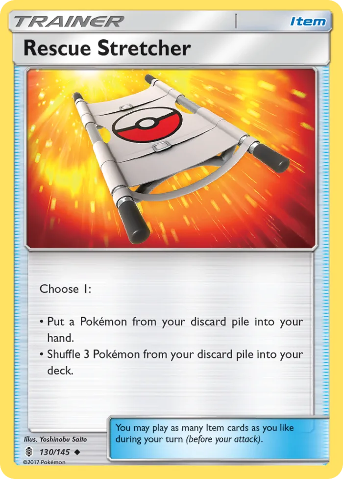 Rescue Stretcher #130 Guardians Rising Pokemon card