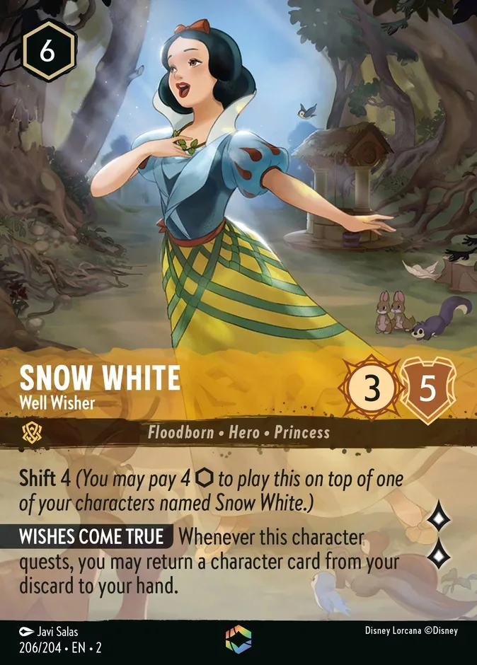 Snow White #206 Rise of the Floodborn Disney Lorcana card