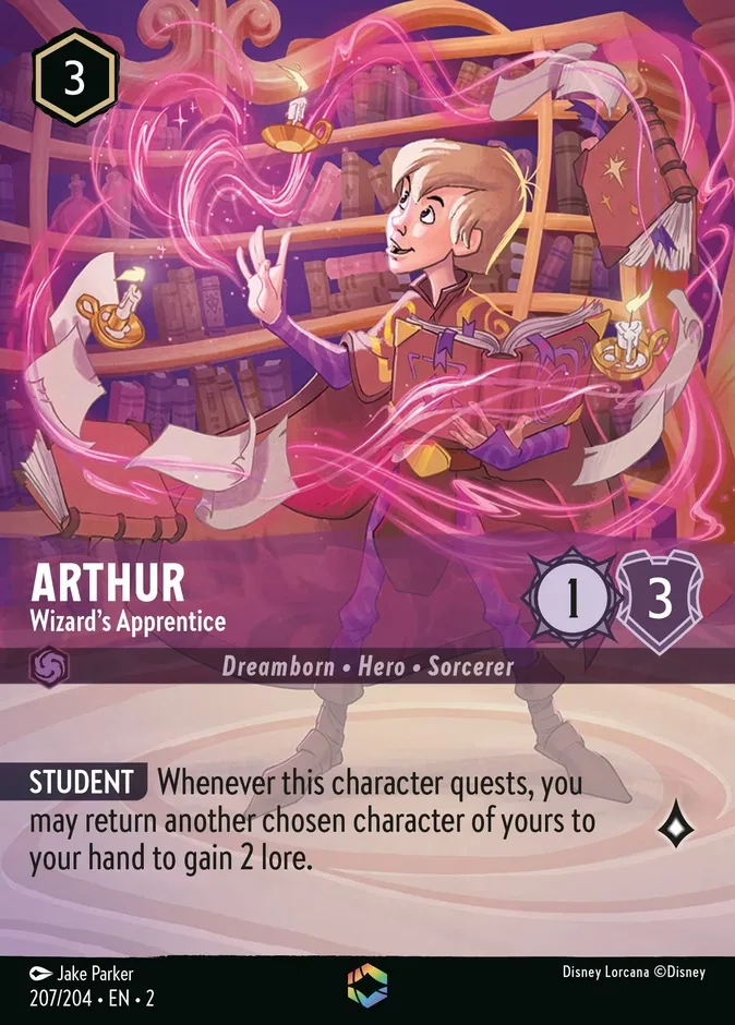 Arthur #207 Rise of the Floodborn Disney Lorcana card