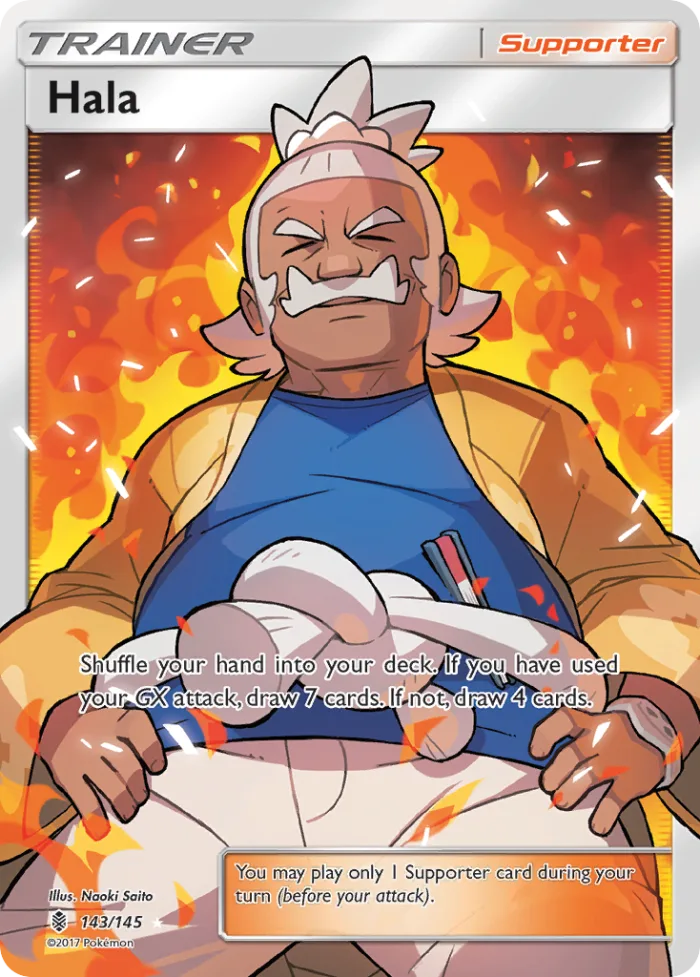 Hala #143 Guardians Rising Pokemon card