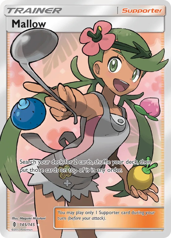 Mallow #145 Guardians Rising Pokemon card