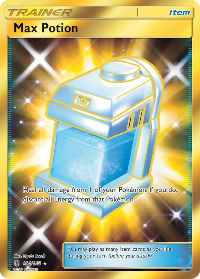 Max Potion #164 Guardians Rising Pokemon card