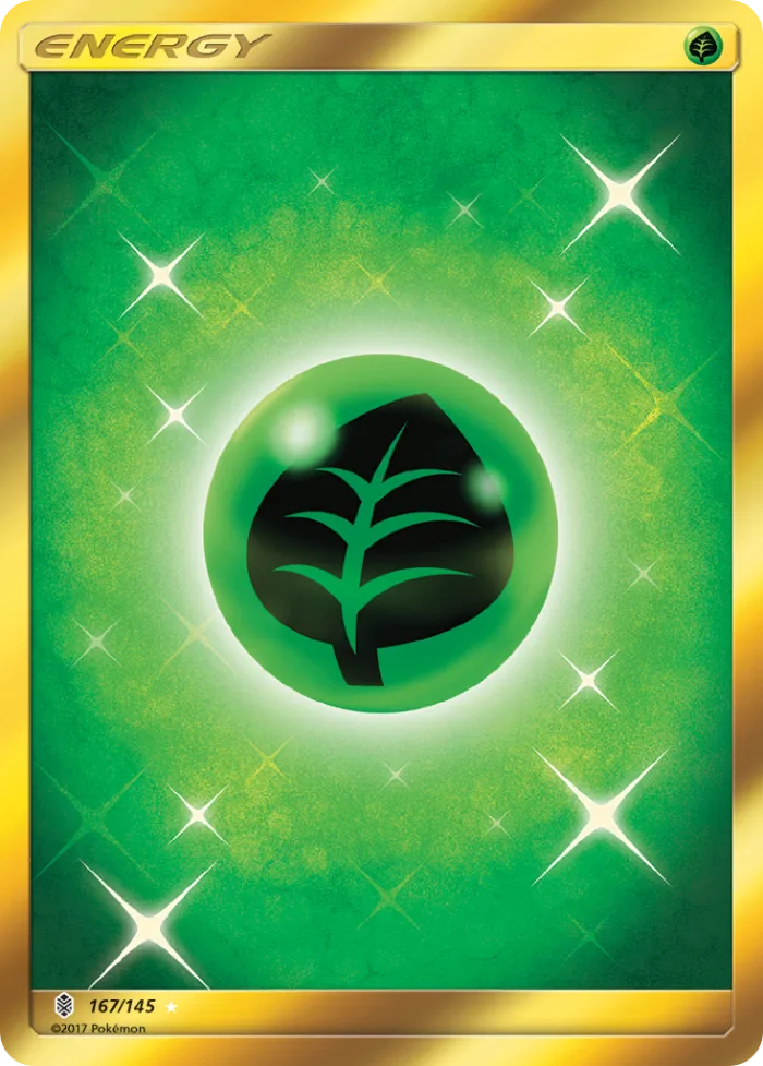 Grass Energy #167 Guardians Rising Pokemon card