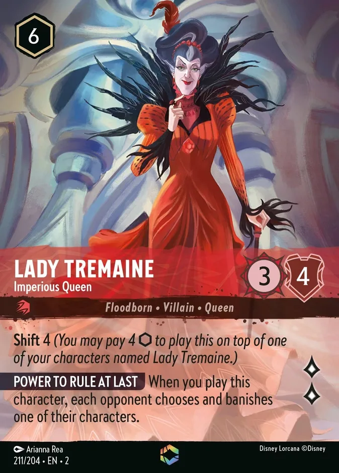 Lady Tremaine #211 Rise of the Floodborn Disney Lorcana card