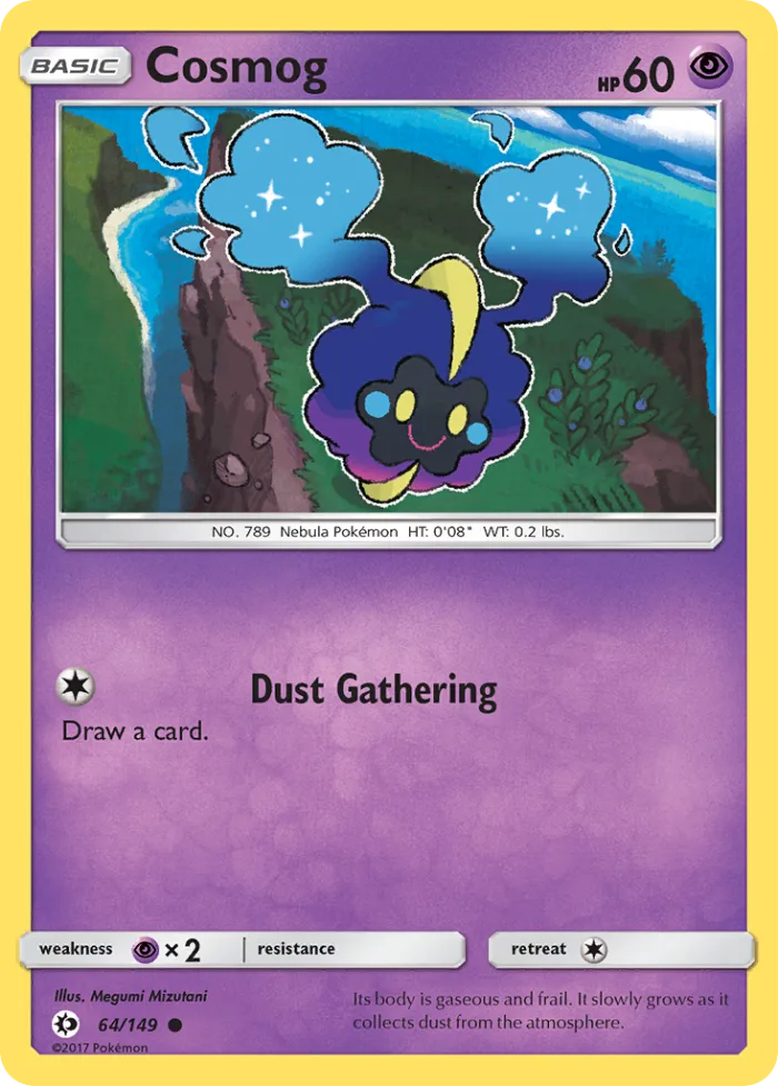 Cosmog #64 Sun & Moon Pokemon card