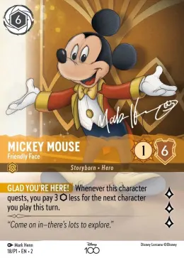 Mickey Mouse card