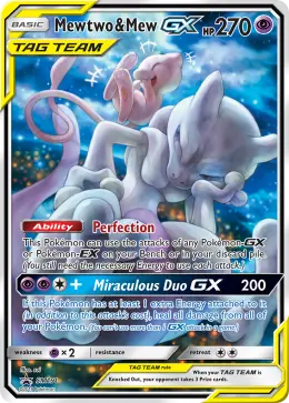 Mewtwo & Mew-GX card