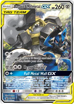 Lucario & Melmetal-GX card
